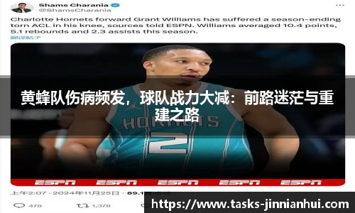 黄蜂队伤病频发，球队战力大减：前路迷茫与重建之路